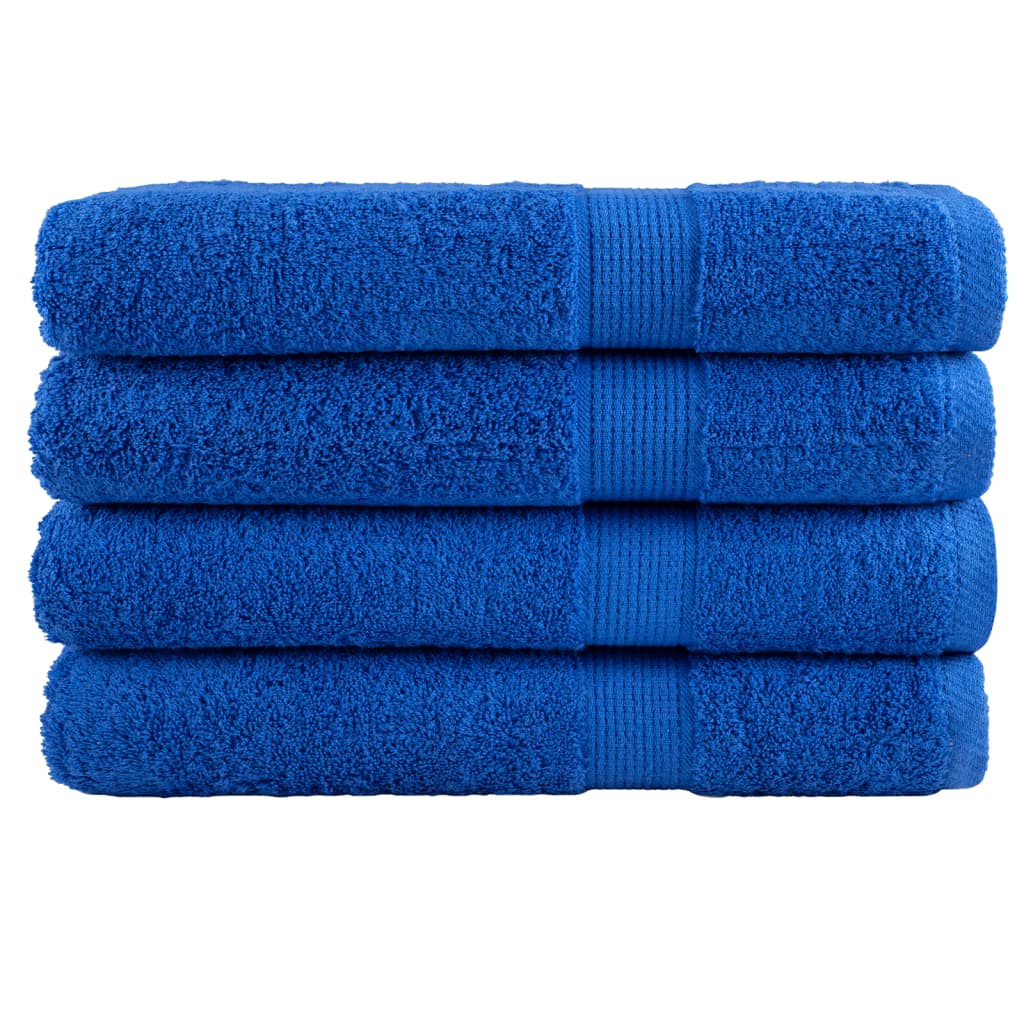 vidaXL Toallas premium 4 uds 100% algodón 100x200 cm 600 gsm Color Dorado,  Antracita,  Azul y mas