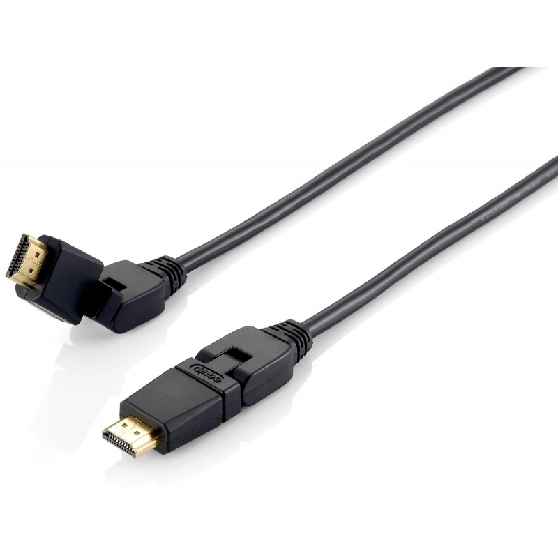 Equip - 119363 Cable HDMI 2.0 giratorio, 3,0 m, conector giratorio, 4K/60 Hz 119363