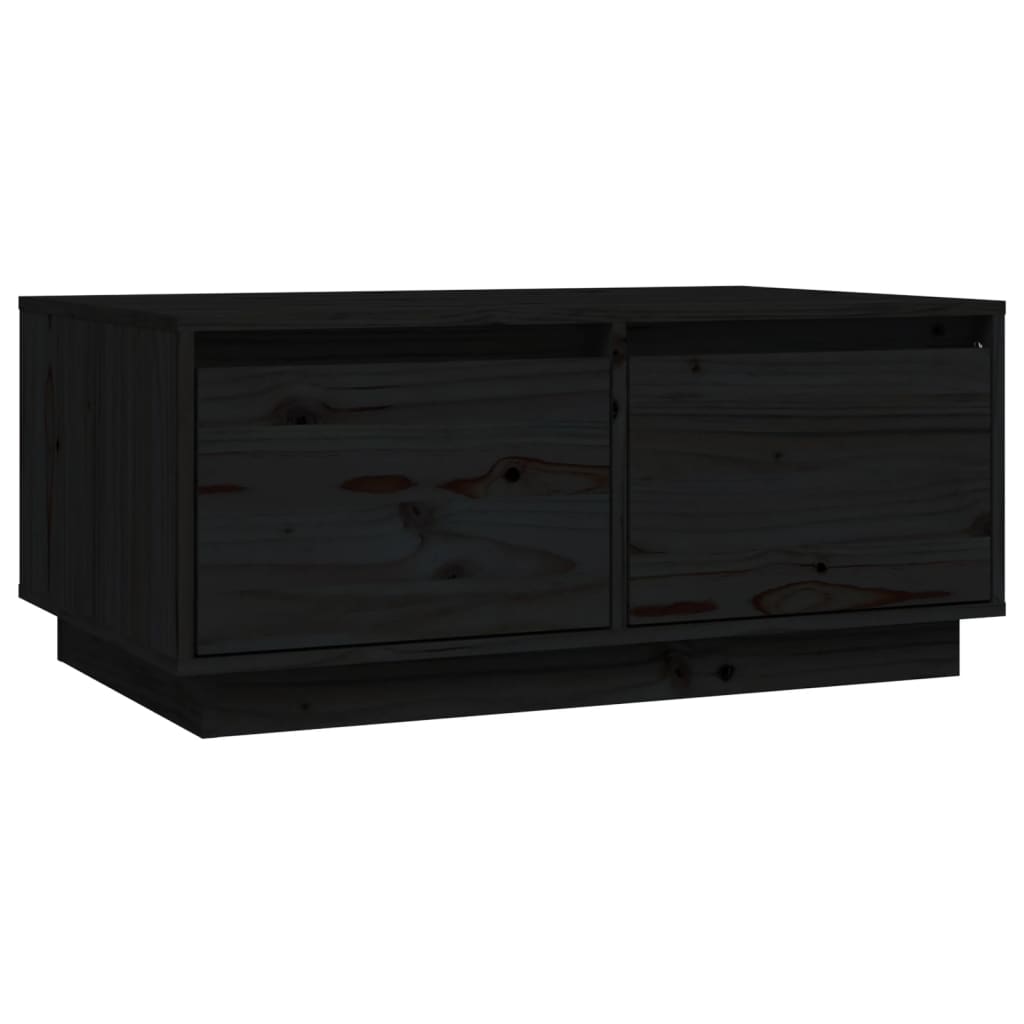 Vidaxl Mesa de Centro de Madera Maciza de Pino 80x50x35 Cm Natural