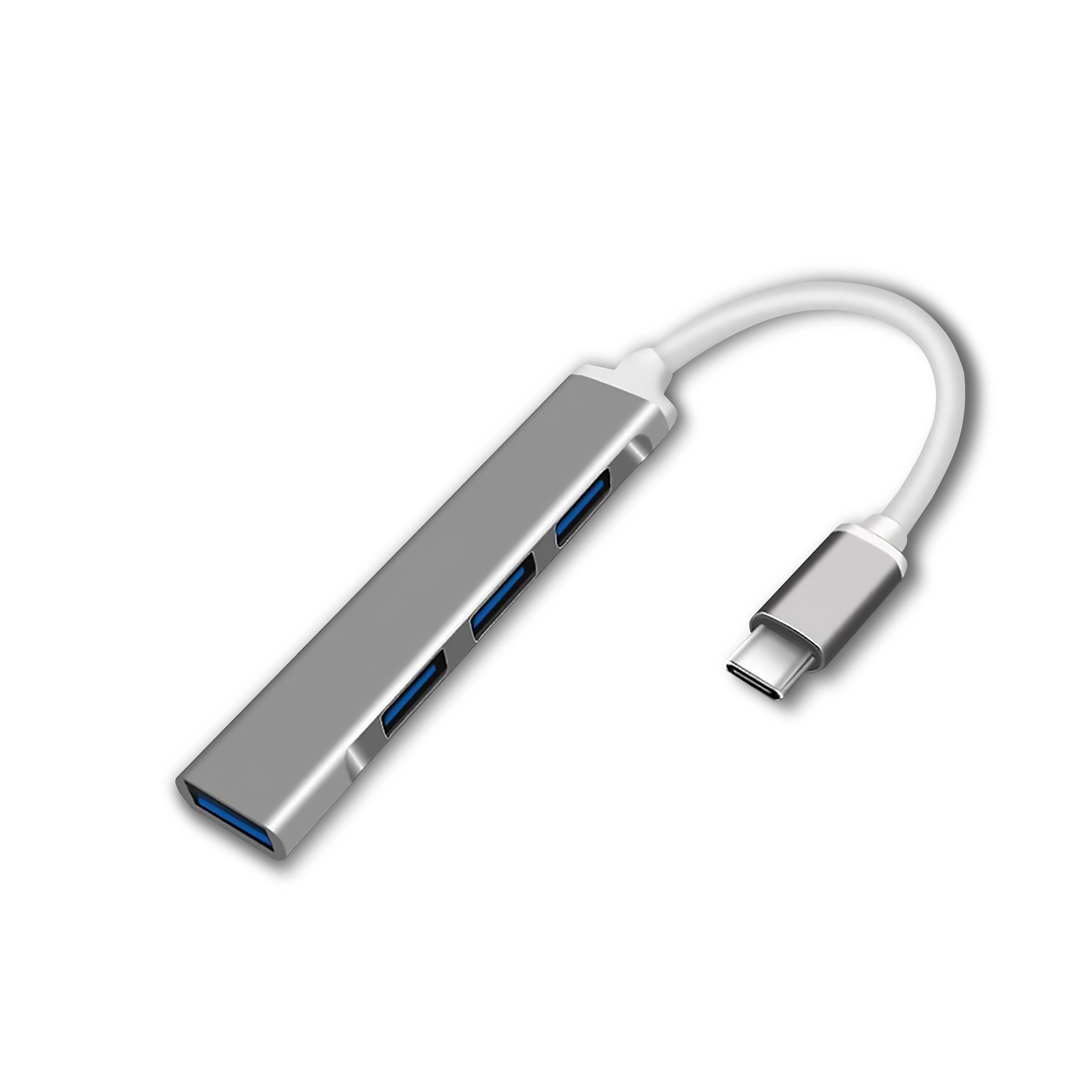 MYTT - MYTT - Adaptador USB tipo C macho, 4 puertos con 1 USB 3.0 y 3 USB 2.0. 100% funcional, alta durabilidad, no se quema