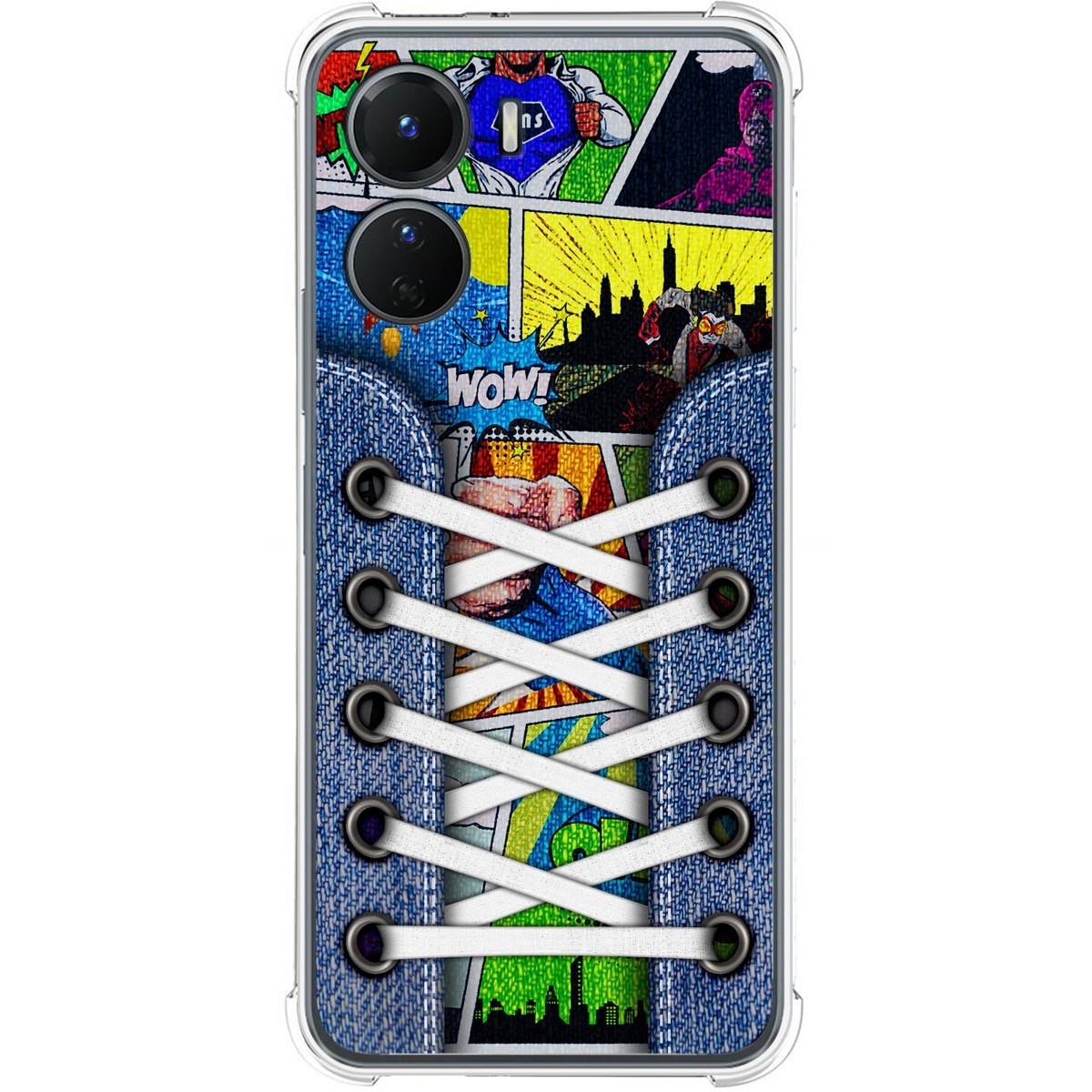 Funda Silicona Antigolpes para Vivo Y16 diseño Zapatillas 14 Dibujos
