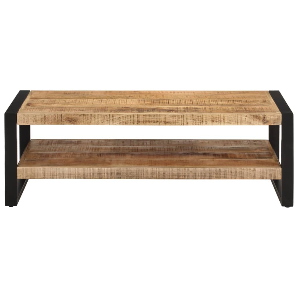 vidaXL Mesa de centro de madera maciza de mango 120x55x40 cm Mesita de Salón o Comedor o Auxiliar Mesa de Café Meuble Salón