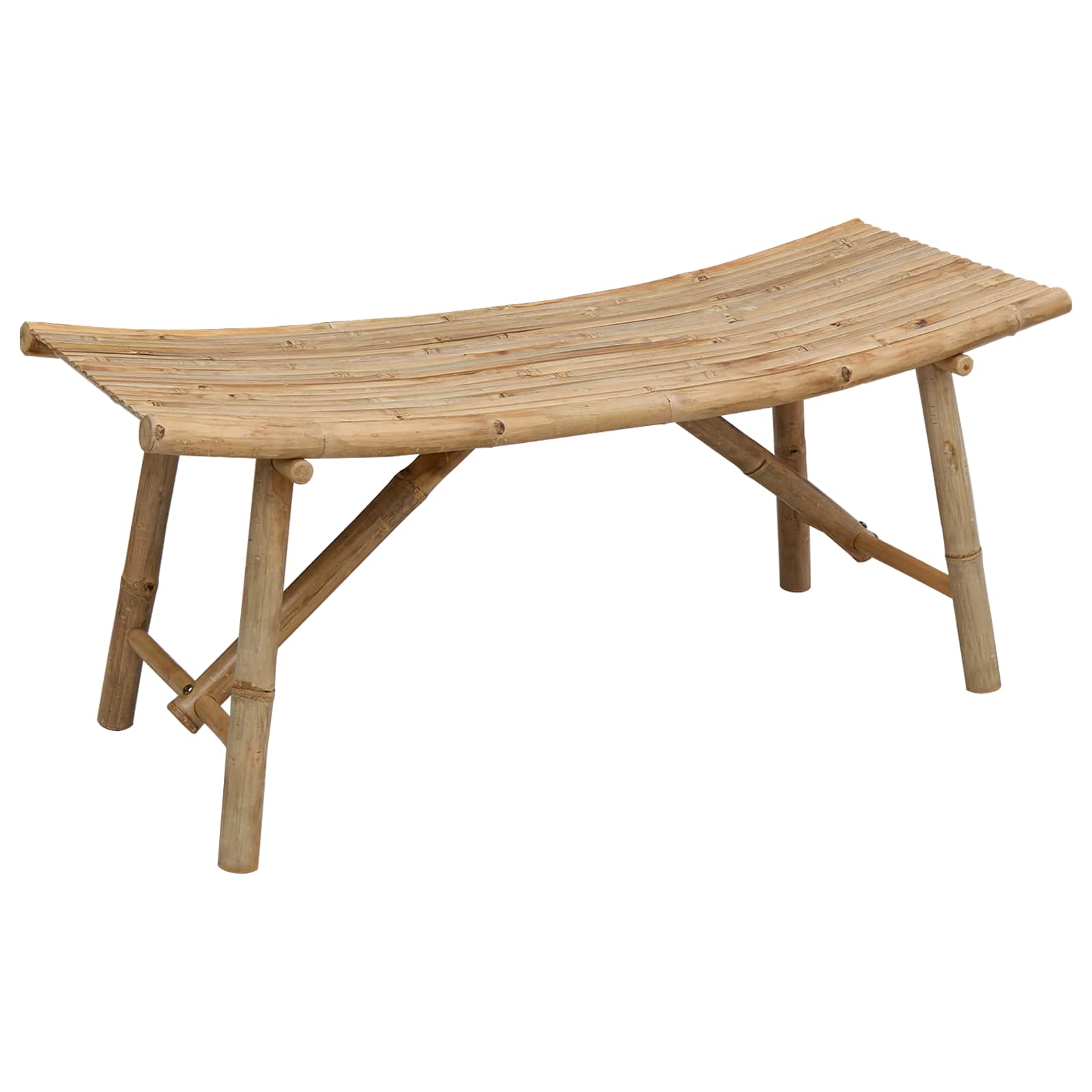 vidaXL Banco de jardín Natural 110 x 45 x 50 cm Bambú