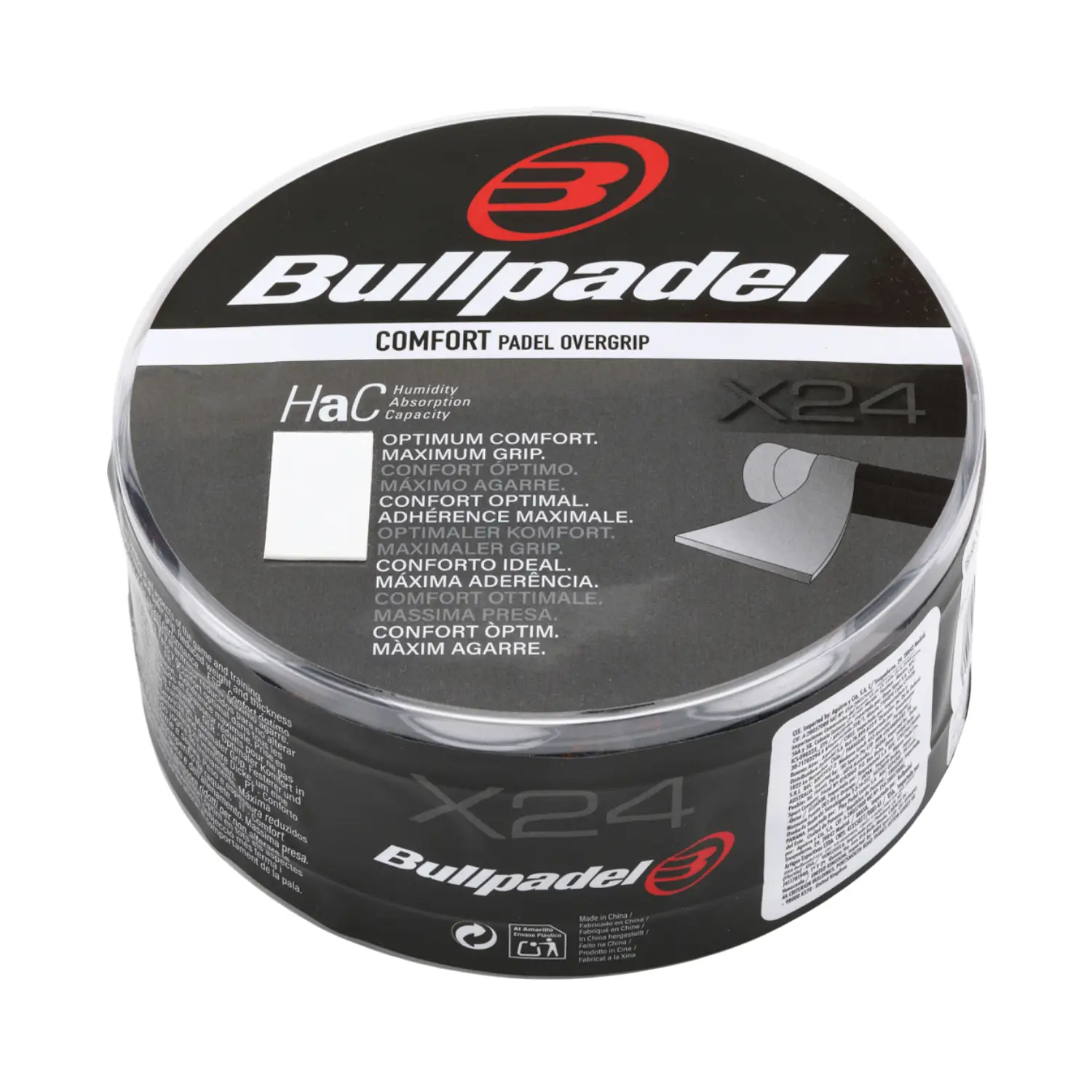 Cubo 24 Uds. Overgrip Bullpadel Comfort Gb1605