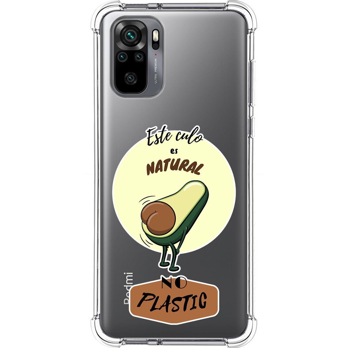 Tumundosmartphone Funda Silicona Antigolpes para Xiaomi Redmi Note 10 / 10S diseño Culo Natural Dibujos