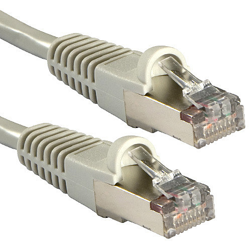 Lindy - Cable de interconexiones (cat. 6A, S/FTP PIMF LSOH, 0,3 m), color gris