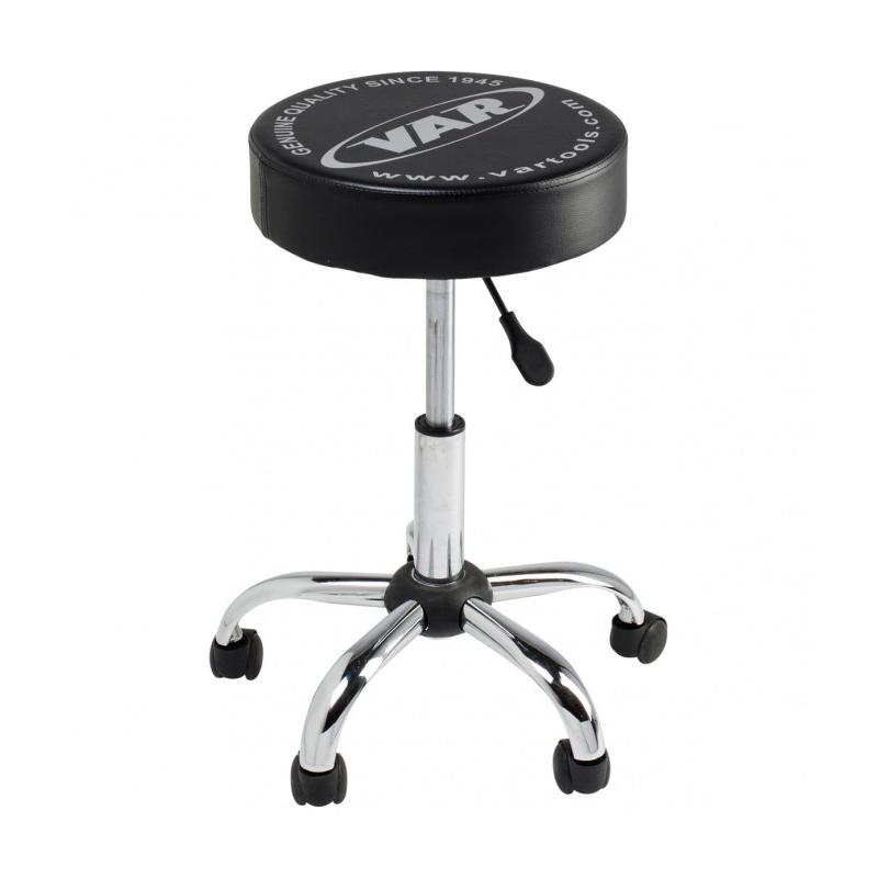 Aavara - Taburete Taller VAR con Ruedas Ajustable en Altura para Reparación de Bicicletas, Ergonómico y Móvil, Ideal para Taller o Garaje, Taburete Alto para Cocina y Comedor