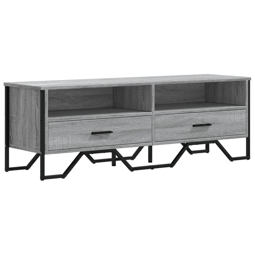 vidaXL Mueble de TV madera de ingeniería gris sonoma 122x34x41 cm