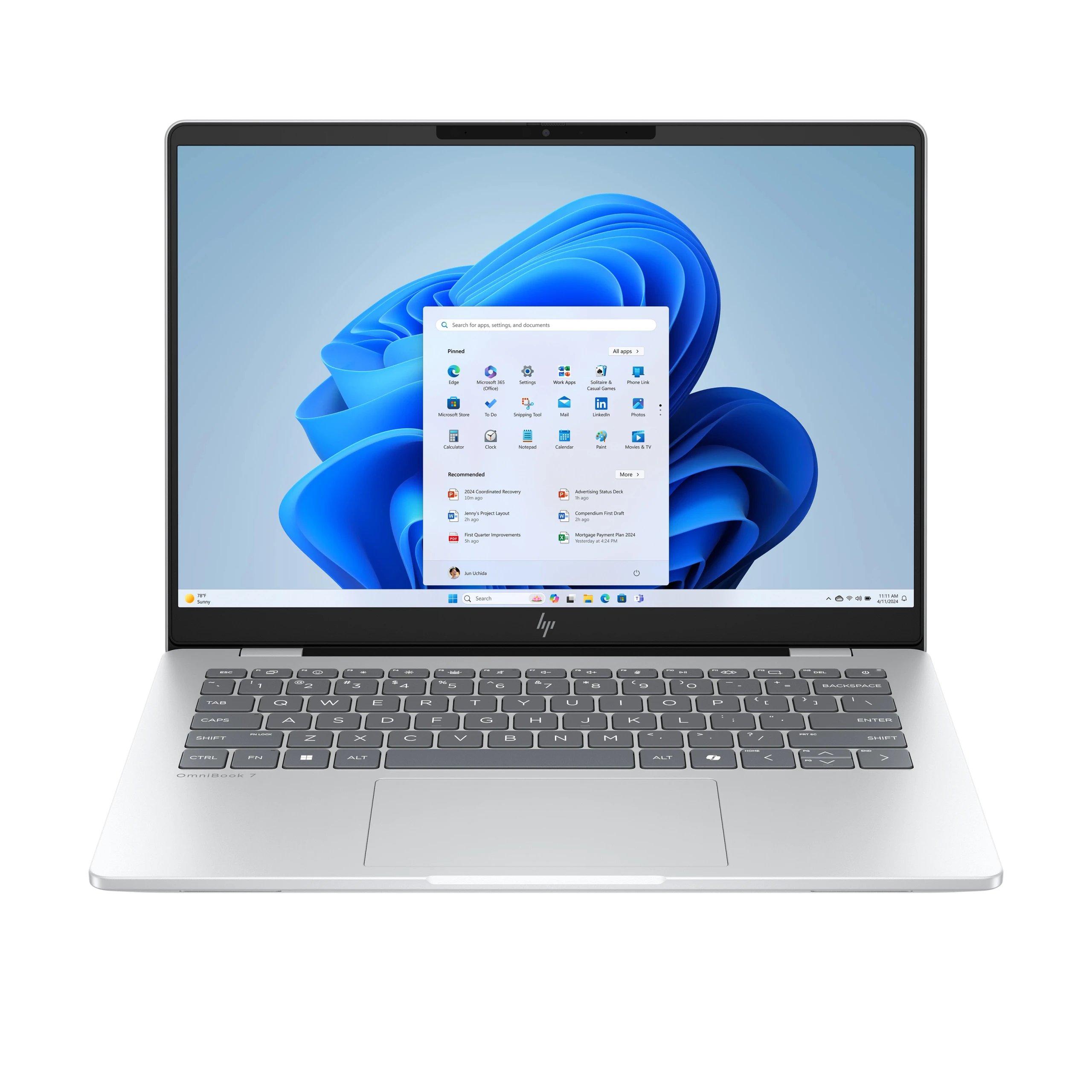 Pc portátil Intel® Core™ Ultra 5 14" Windows 11 HP PT2135032 Ram 16 GB LPDDR5-SDRAM Disco 1000GB  | 1 TB SSD, Plata