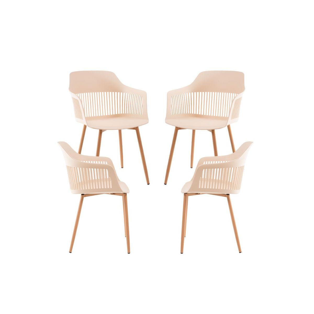 Regalos Miguel - Packs Sillas Comedor - Pack 4 Sillas Lisy - Beige