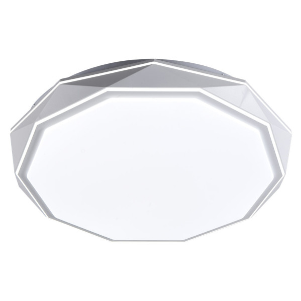 Plafón LED redondo "Odiel" con mando a distancia (120 W 3 CCT 10200 lm) IP20 8 x Ø50 x 50 cm de metal y policarbonato blanco