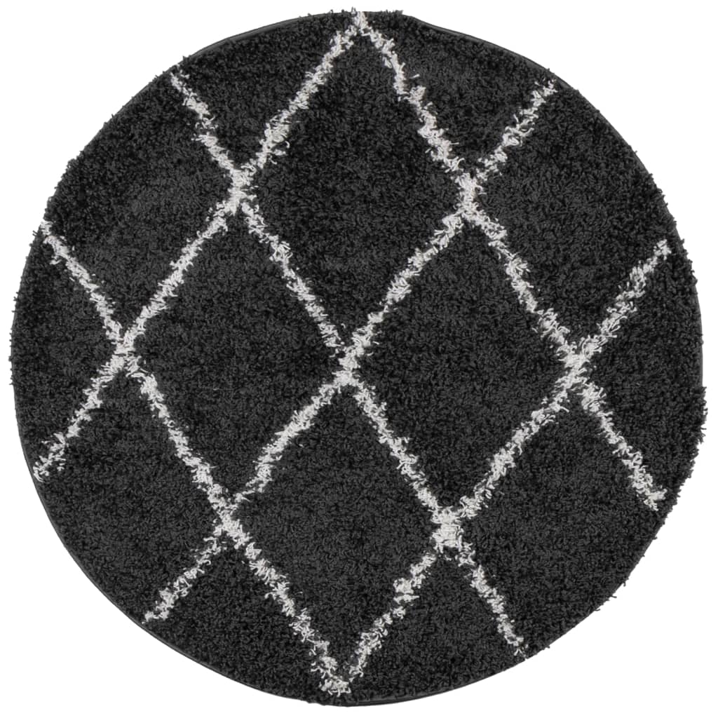 vidaXL Alfombra peluda de pelo largo moderna PAMPLONA Ø 280 cm