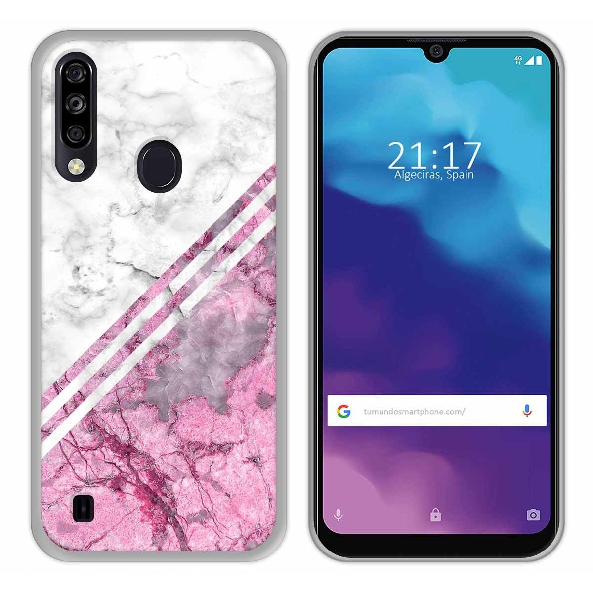 Tumundosmartphone Funda Gel Tpu para ZTE Blade A7 2020 diseño Mármol 03 Dibujos