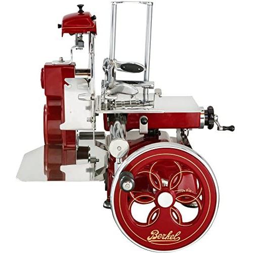 Berkel - Rebanadora Manual Volano Mod. TRIBUTE - Rojo con Decoraciones Doradas - Nuevo Modelo 2018