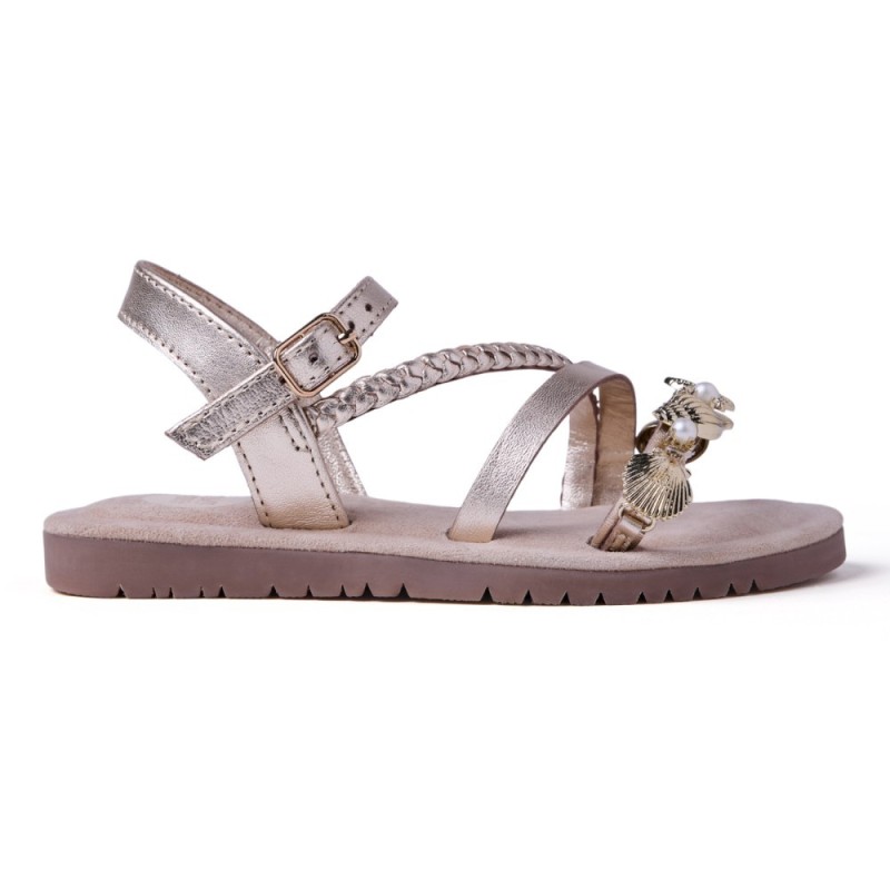 Sandalias planas niña GIOSEPPO 78877 ORO SANDALIA FANTASIA ORO 38058 26V
