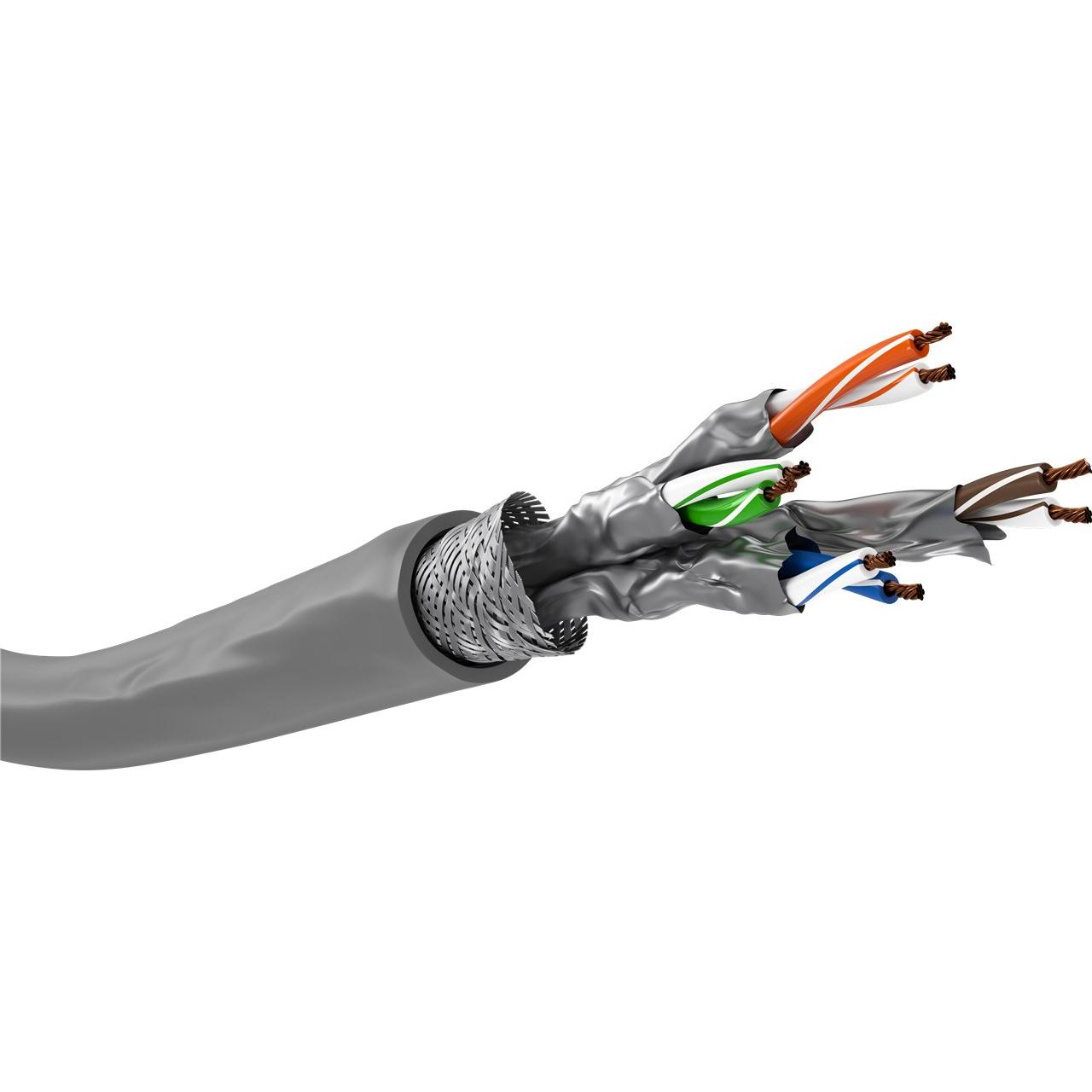 Goobay 96093 cable de red Gris 50 m Cat6 S/FTP (S-STP)