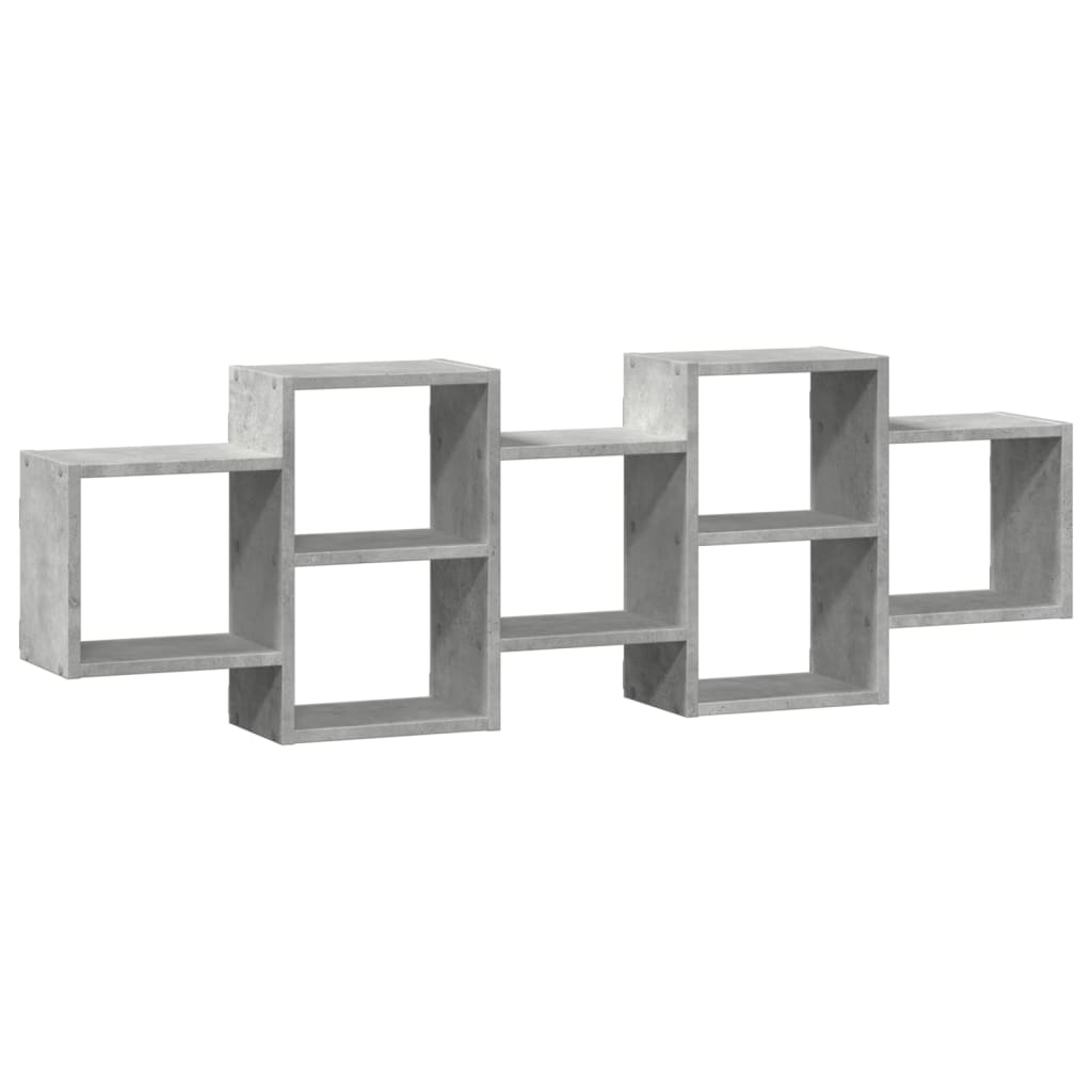 vidaXL Estantería de pared madera de ingeniería 129x18x42 cm Multicolor