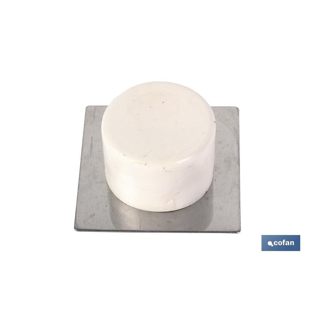 Cofan Tope Adhesivo Base Inox; 12 UNIDADES - Fácil de Instalar