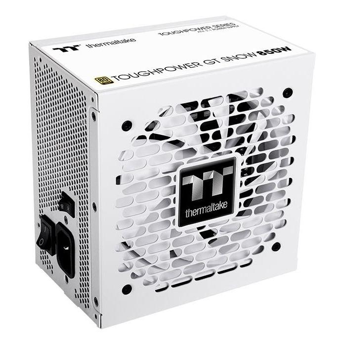 Thermaltake - Fuente de Alimentación PC Toughpower GT 850W 80+ Gold ATX Blanca con ventilador de 12 cm, protección contra sobreintensidad y cortocircuitos, ideal para gaming y servidores de alto rendimiento