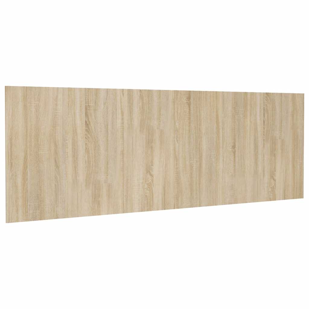 vidaXL Cabecero pared madera contrachapada roble Sonoma 240x1,5x80cm