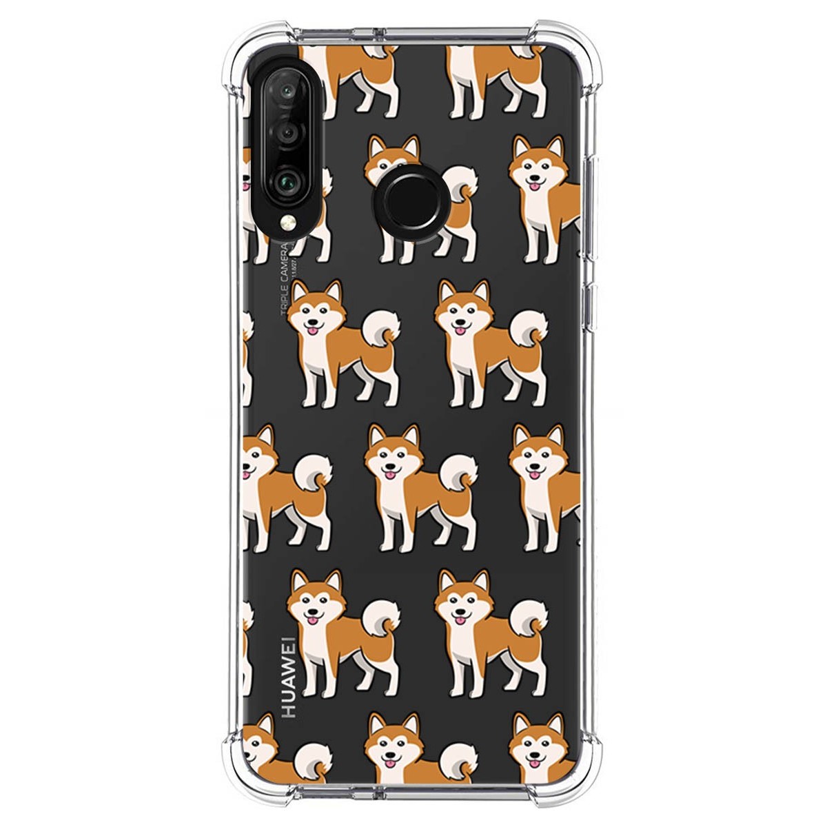Funda Silicona Antigolpes para Huawei P30 Lite diseño Perros 08 Dibujos