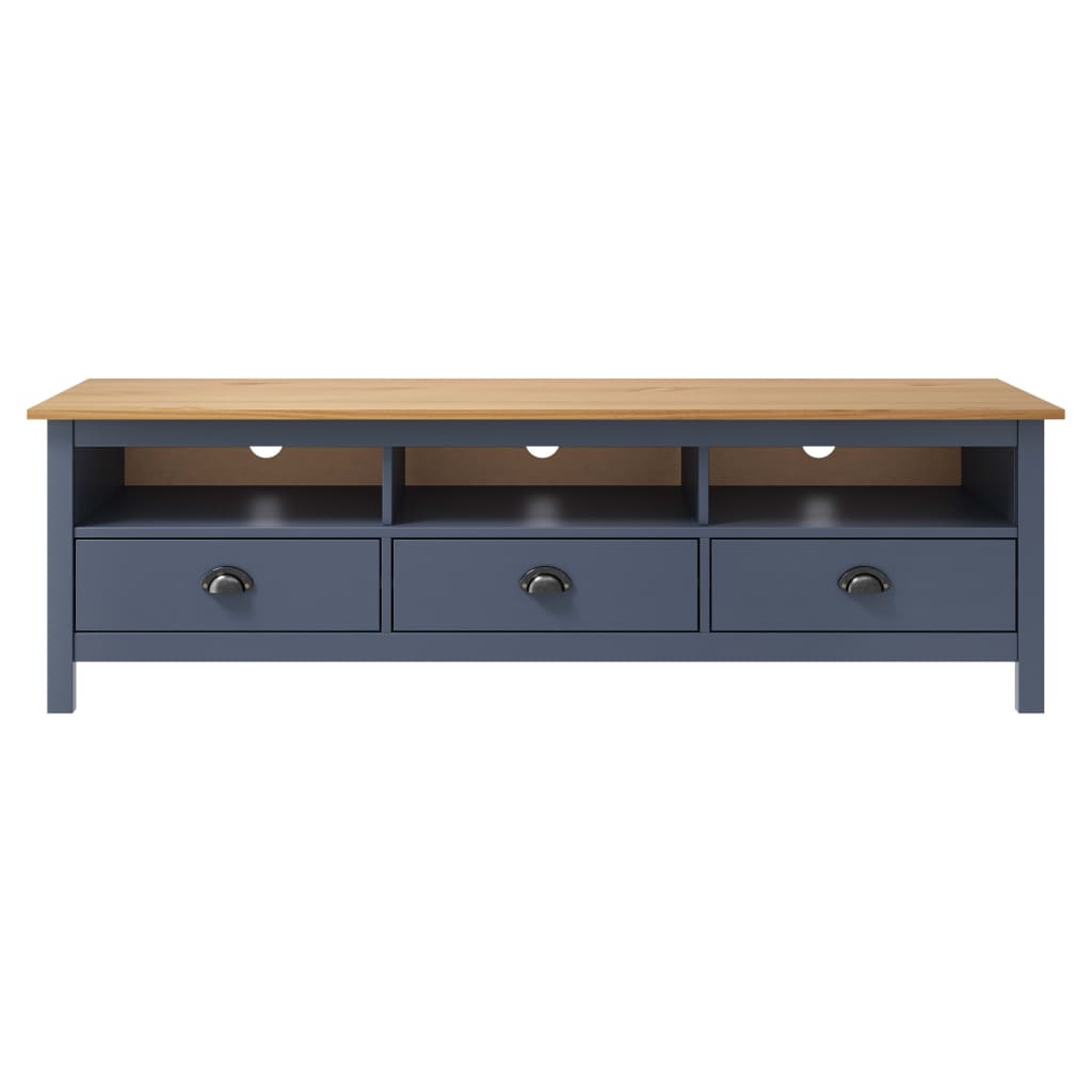vidaXL Mueble de TV Hill madera maciza pino miel 158x40x47 cm, Mueble de Salon, Mueble TV, Mueble TV salon, Mesa de TV, Mueble tele