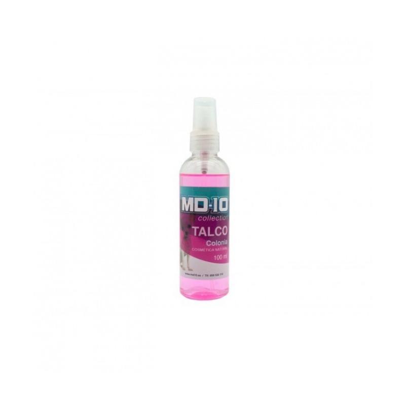 Colonia para Perros - Perfume para Perros - Duradero y Respetuoso con el pH - Apto para Todas las Razas y Edades - Sin Parabenos ni Siliconas - Fragancia Talco - 100 ml - MD10 COLLECTION