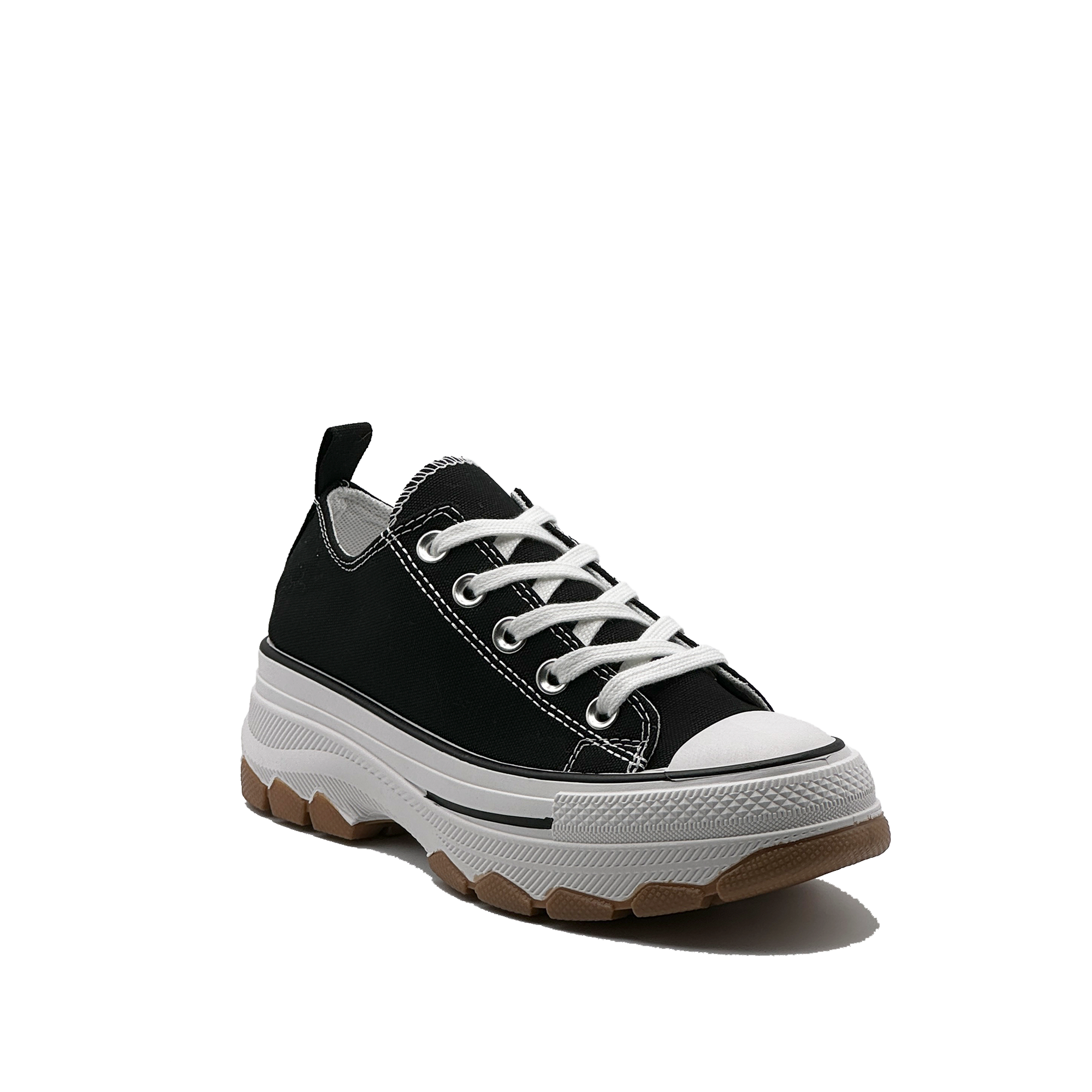 JZ Hermanos zapatillas de lona baja con plataforma para mujer