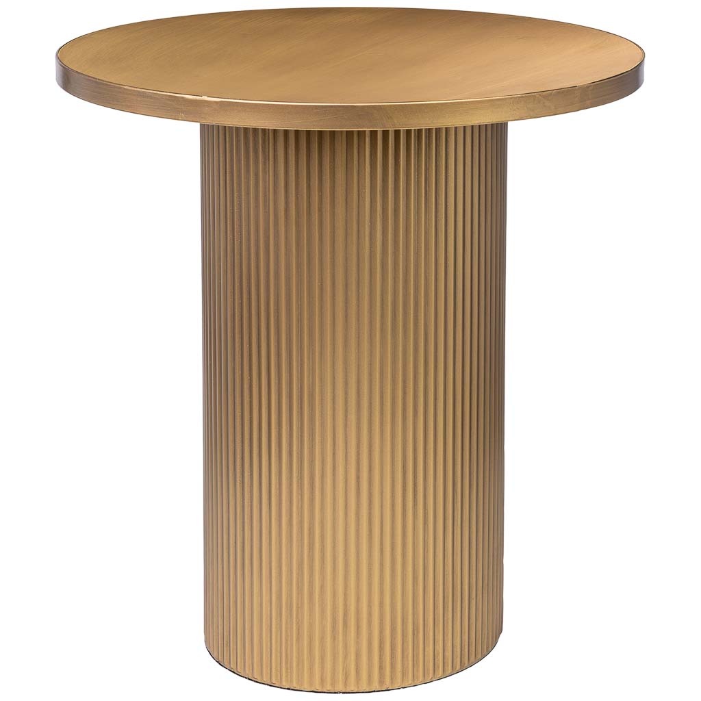 Wonderlust Deco - Mesa auxiliar de metal 48x48x51h cm Dorado 48x48x51h cm