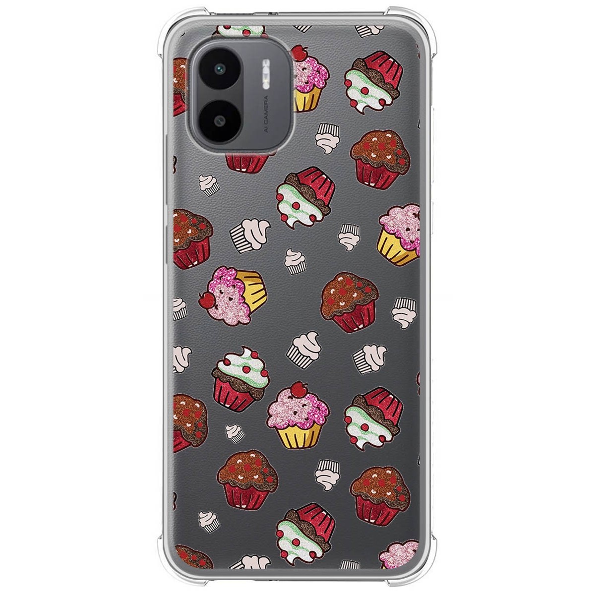 Funda Silicona Antigolpes para Xiaomi Redmi A1 diseño Muffins Dibujos
