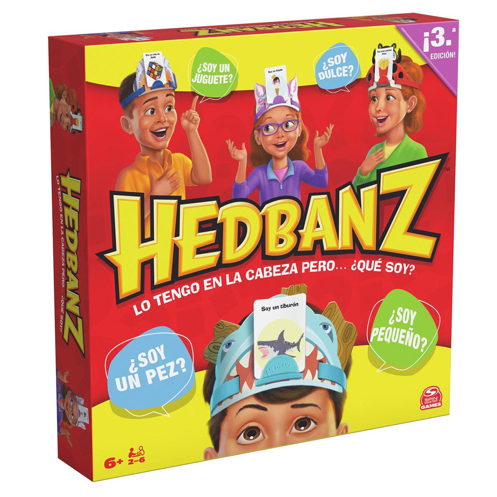 Juego de mesa Hedbanz Core 26,60x26,60x6,70 cm (Spin Master 6074050)