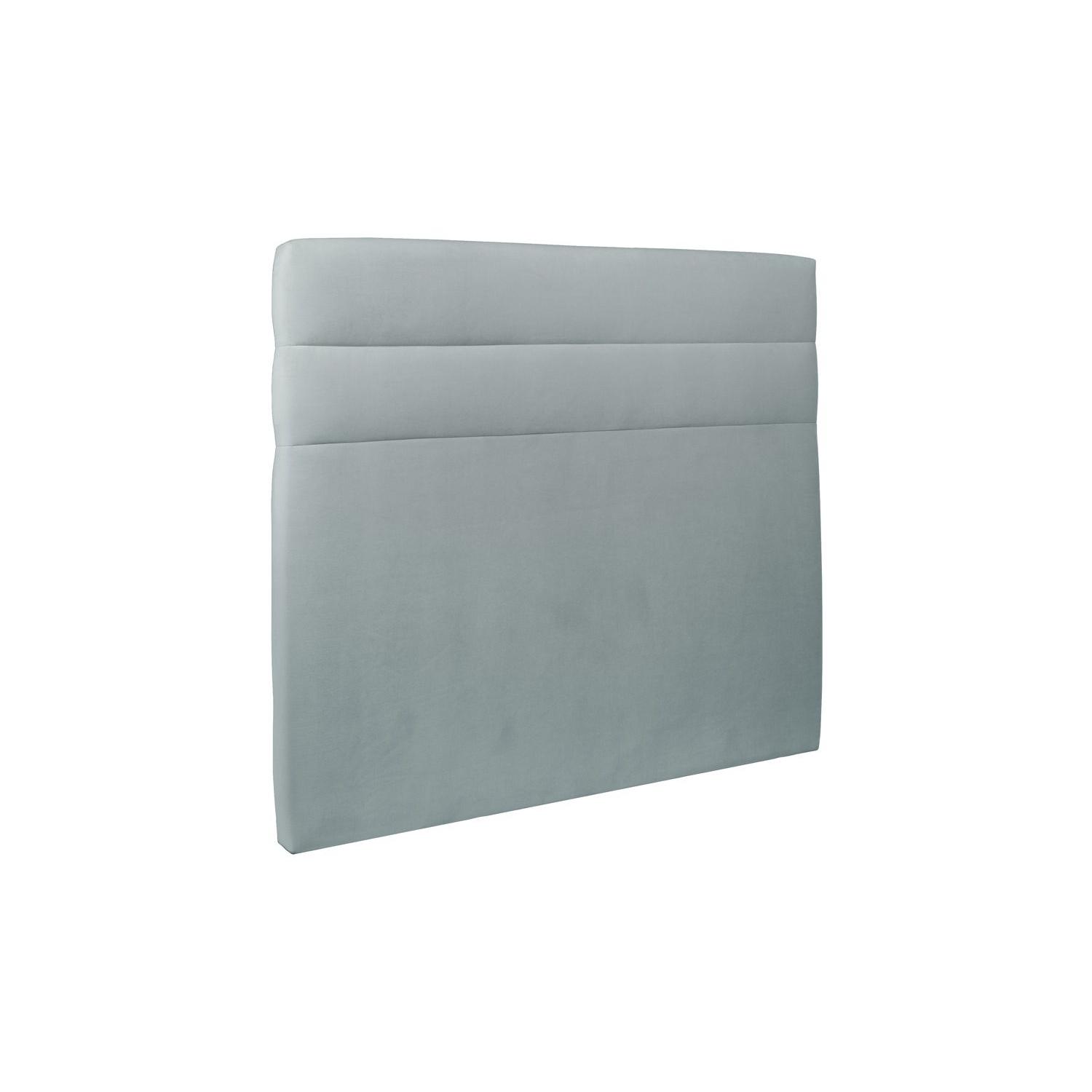 Cabecero 150 cm Lines - Tela Terciopelo Gris Azul