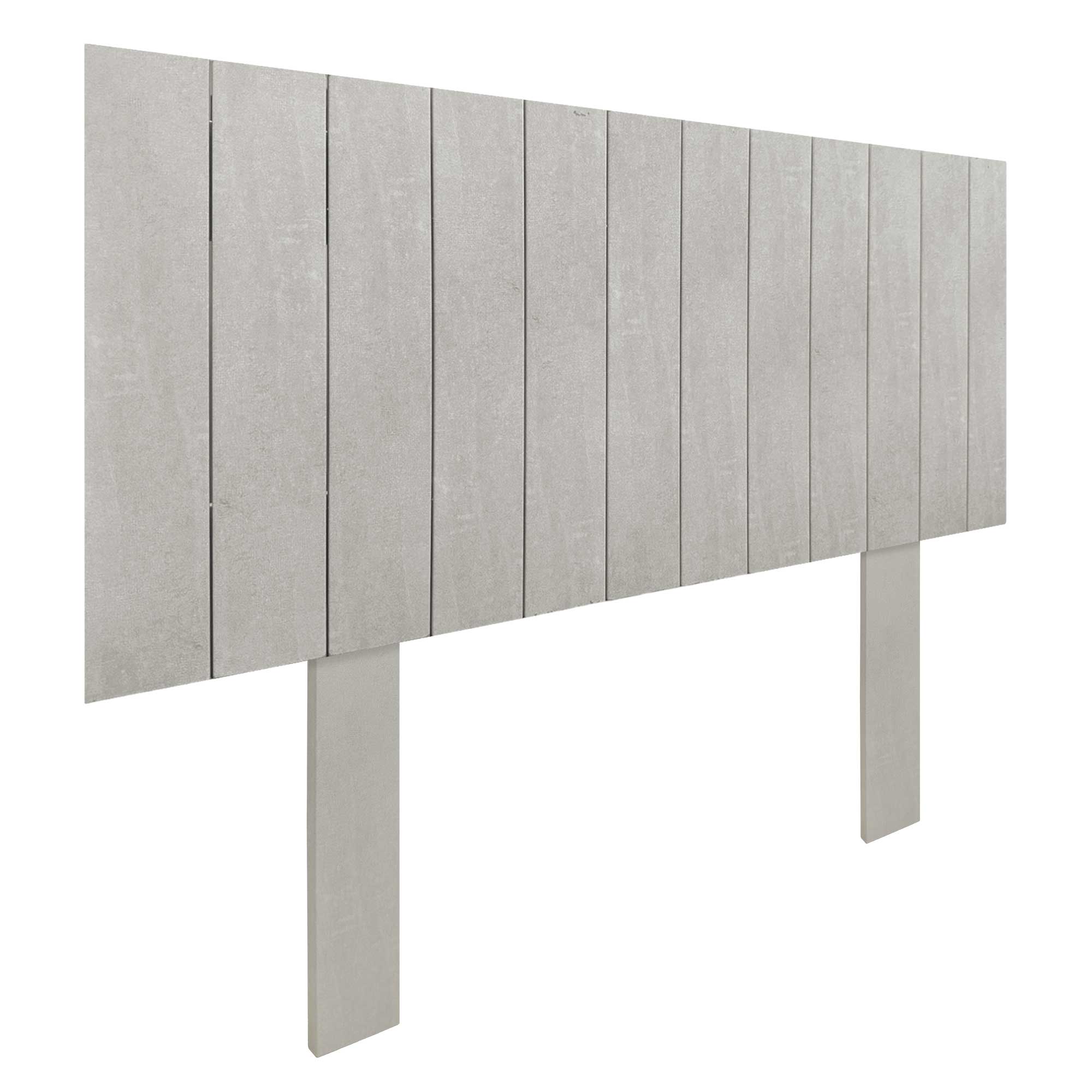 DHOME Cabecero de Madera reciclada DM Estilo Palet Vertical con Patas Cama Palets Herrajes incluidos
