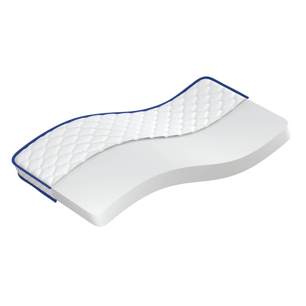 vidaXL Colchón de espuma viscoelástica blanca 90x190x17 cm suave