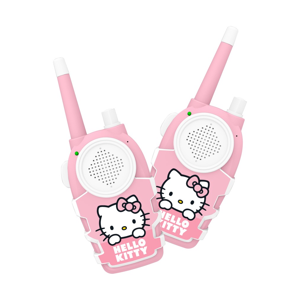 CONJUNTO DE WALKIE TALKIES HELLO KITTY INTERCOMUNICADORES A PILAS (NO INCLUIDAS) COLOR ROSA Y BLANCO OTL Technologies