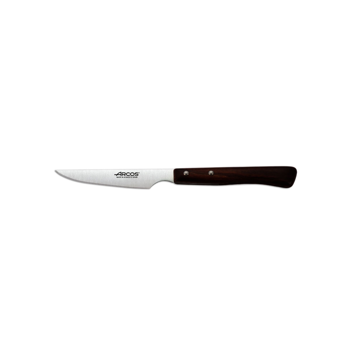 Cuchillo Chuletero Arcos Mesa 373200 Monoblock Acero Inoxidable 18/10 Mango Madera Hoja 11cm