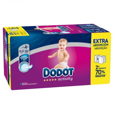 Dodot Pañales Bebé-Seco Talla 7 (15-24 kg), 104 Pañales Con Protección  Antifugas, Pack Mensual : : Bebé