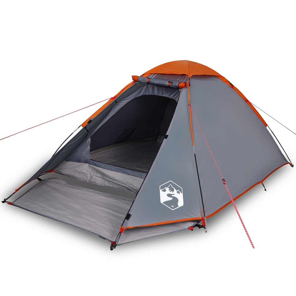 vidaXL Tienda de campaña iglú 4 personas tela opaca impermeable Color Azul,  Gris y naranja,  Verde y mas