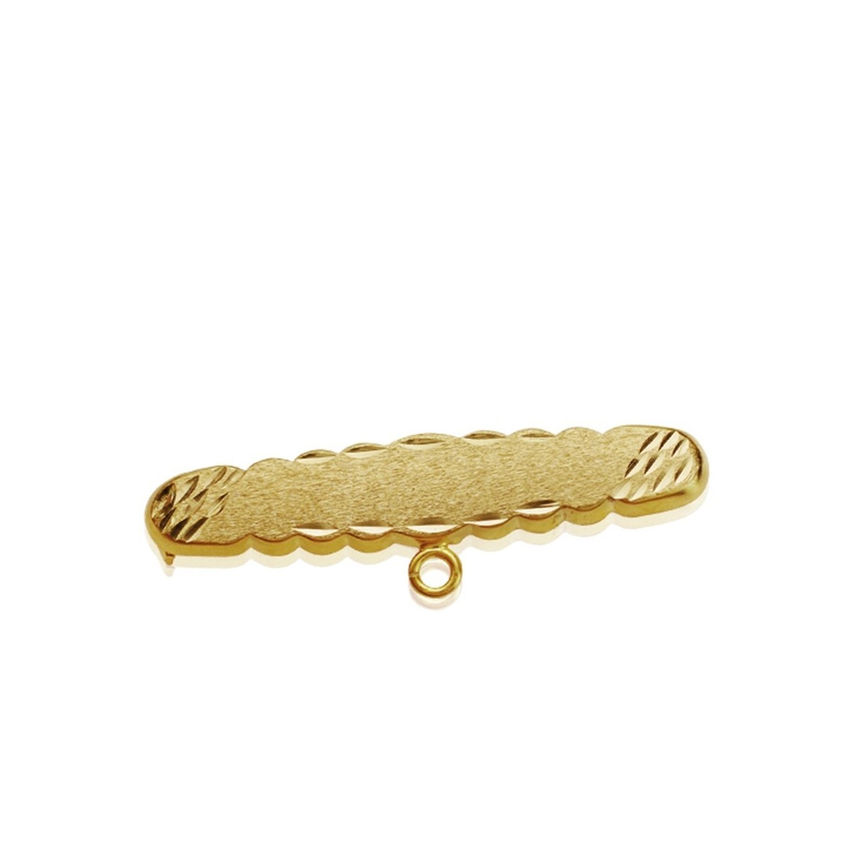 Alfiler oro 18k 30mm. tallado bebé