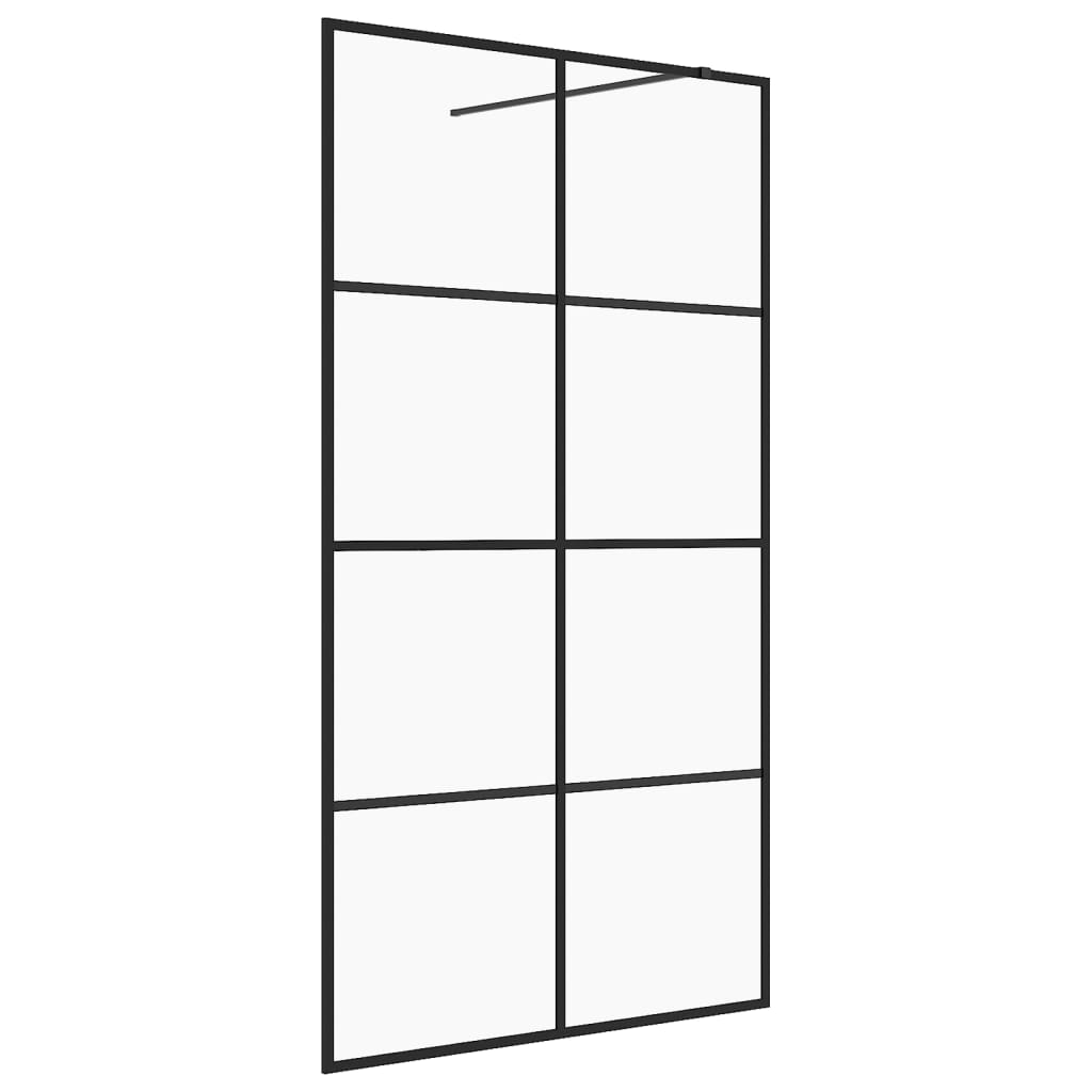 vidaXL Mampara de Ducha Vidrio ESG Transparente 115x195 cm Pantalla Color Blanco,  Negro, y mas