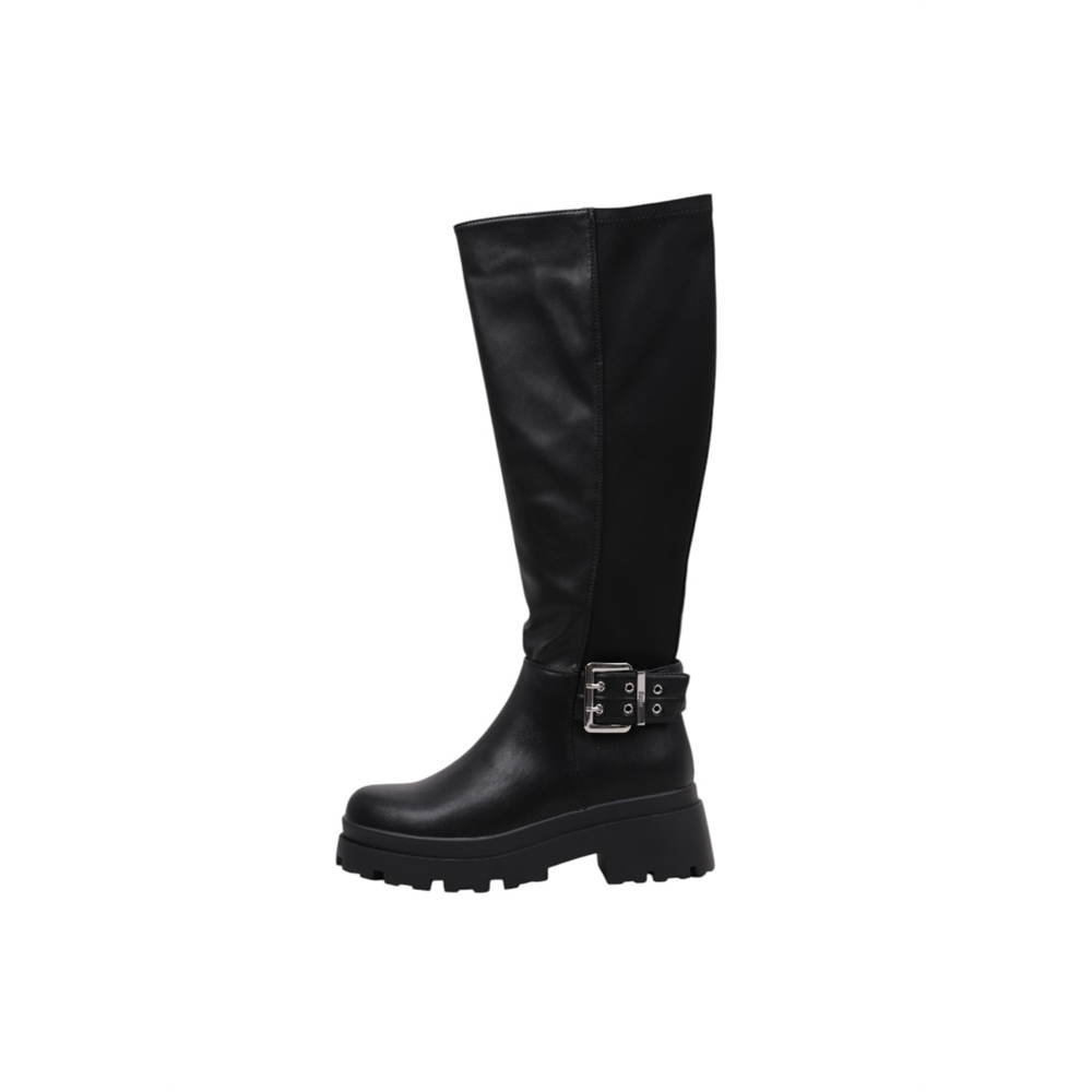 MTNG 54652 Botas Planas Mujer Negro