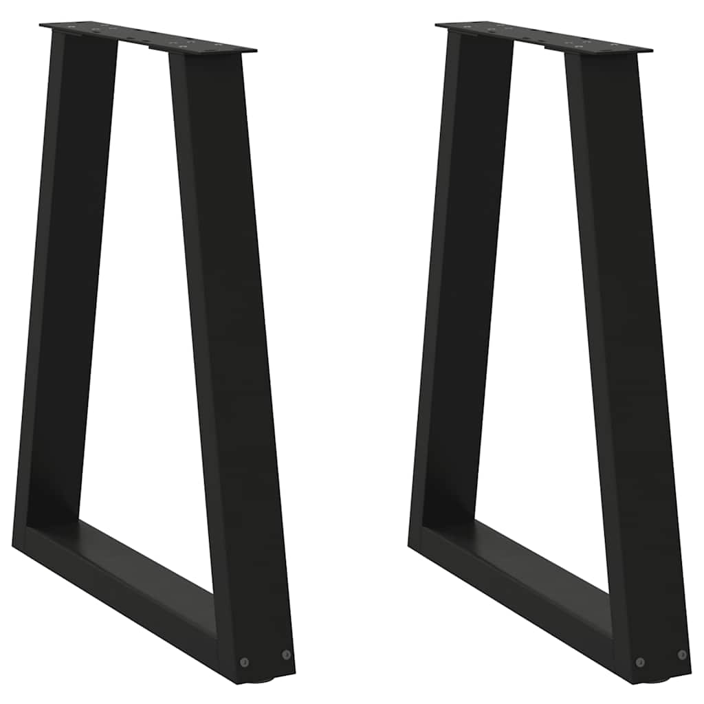 vidaXL Patas para mesa de comedor en forma de V (2 unidades) 50x(72-73,3) cm, acero