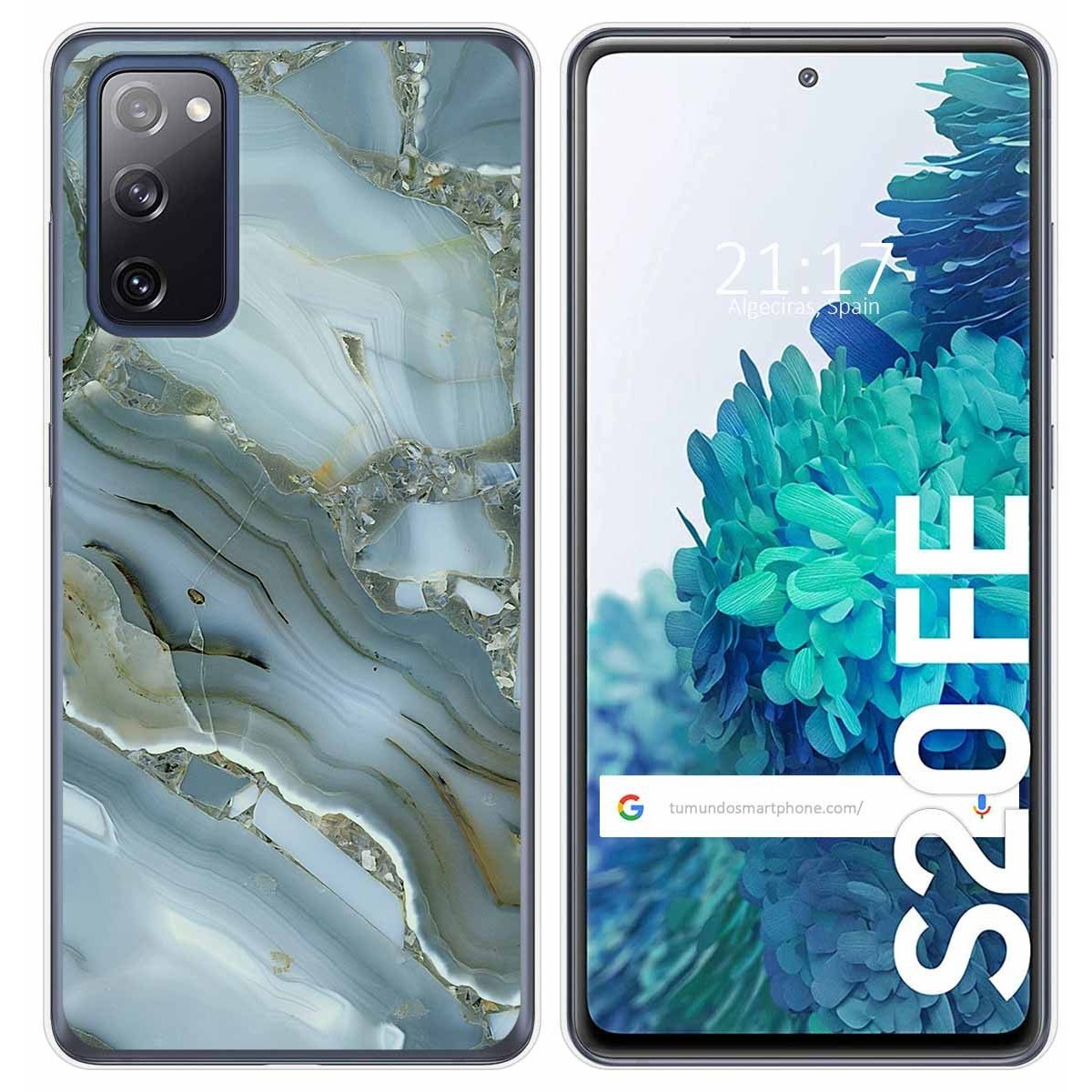 Tumundosmartphone Funda Gel Tpu para Samsung Galaxy S20 FE diseño Mármol 09 Dibujos