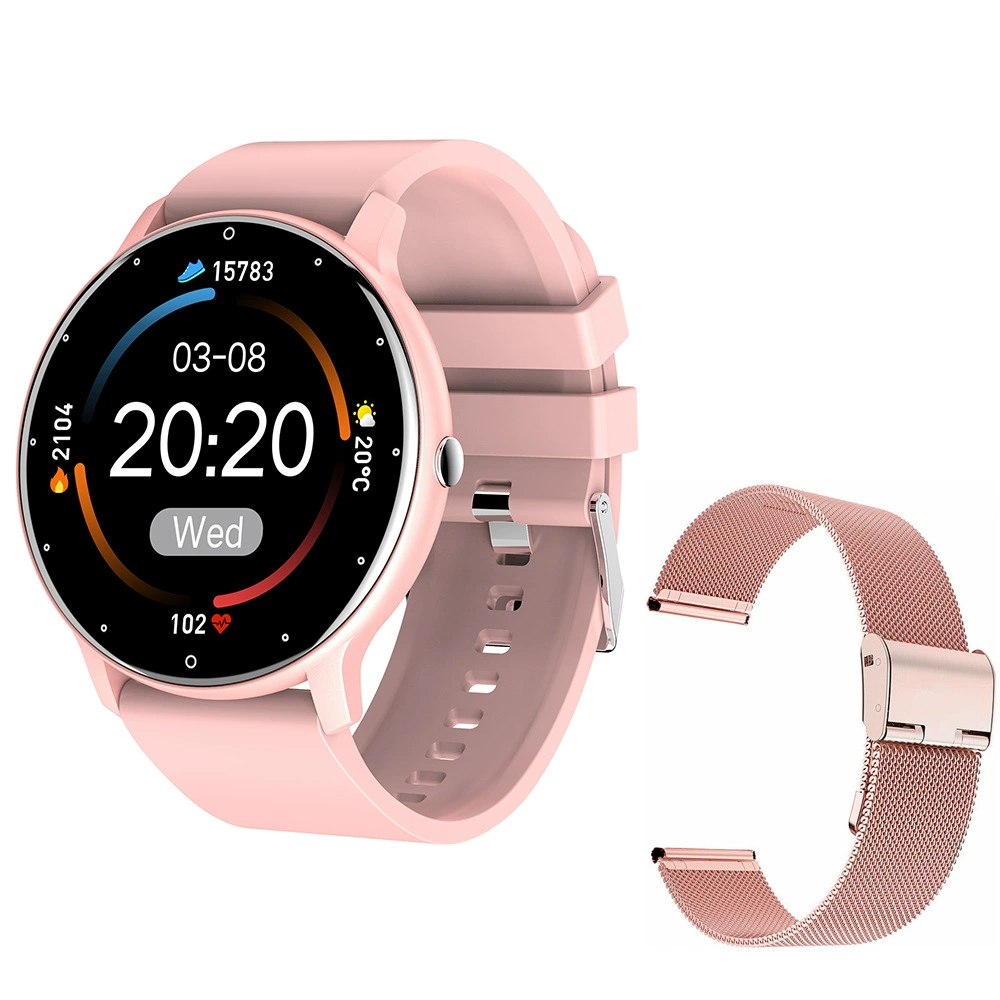 ZL02D Reloj inteligente with Bluetooth, Llamada, Frecuencia cardíaca y detección de presión arterial, recordatory de Información, Modo Deportivo