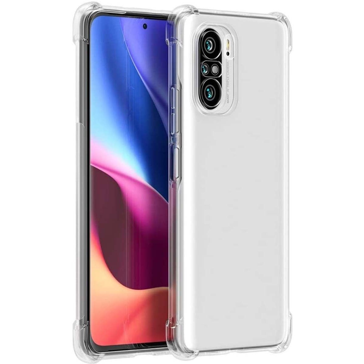 Tumundosmartphone Funda Gel Tpu Anti-Shock Transparente para Xiaomi POCO F3 5G / Mi 11i 5G