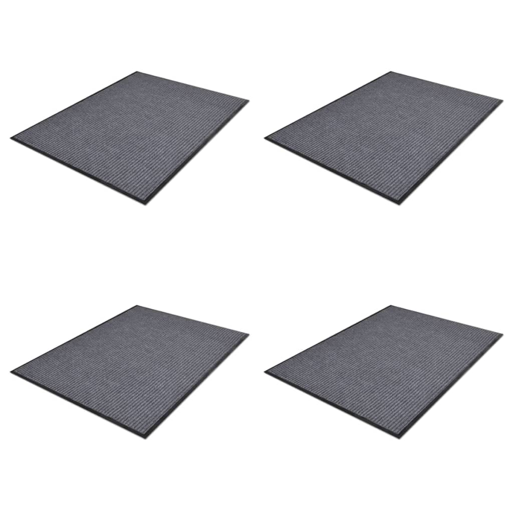 vidaXL Felpudos de PVC Gris 90x60cm Accesorios y Decoración Servicio Hogar Cantidad 2 unidades, 4 unidades