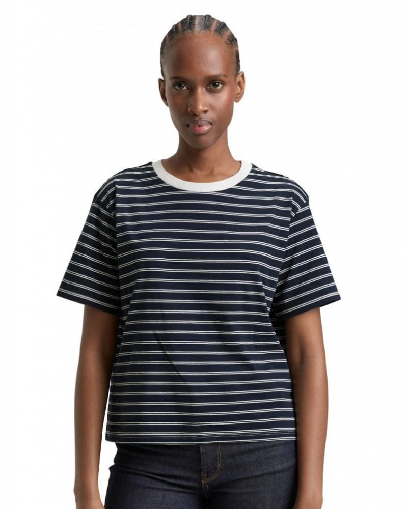 Camiseta TOM TAILOR 1047845 40124 navy irregular stripe