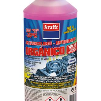 Krafft - Líquido Anticongelante De Coche Orgánico 50% De 1 L (G 12+)