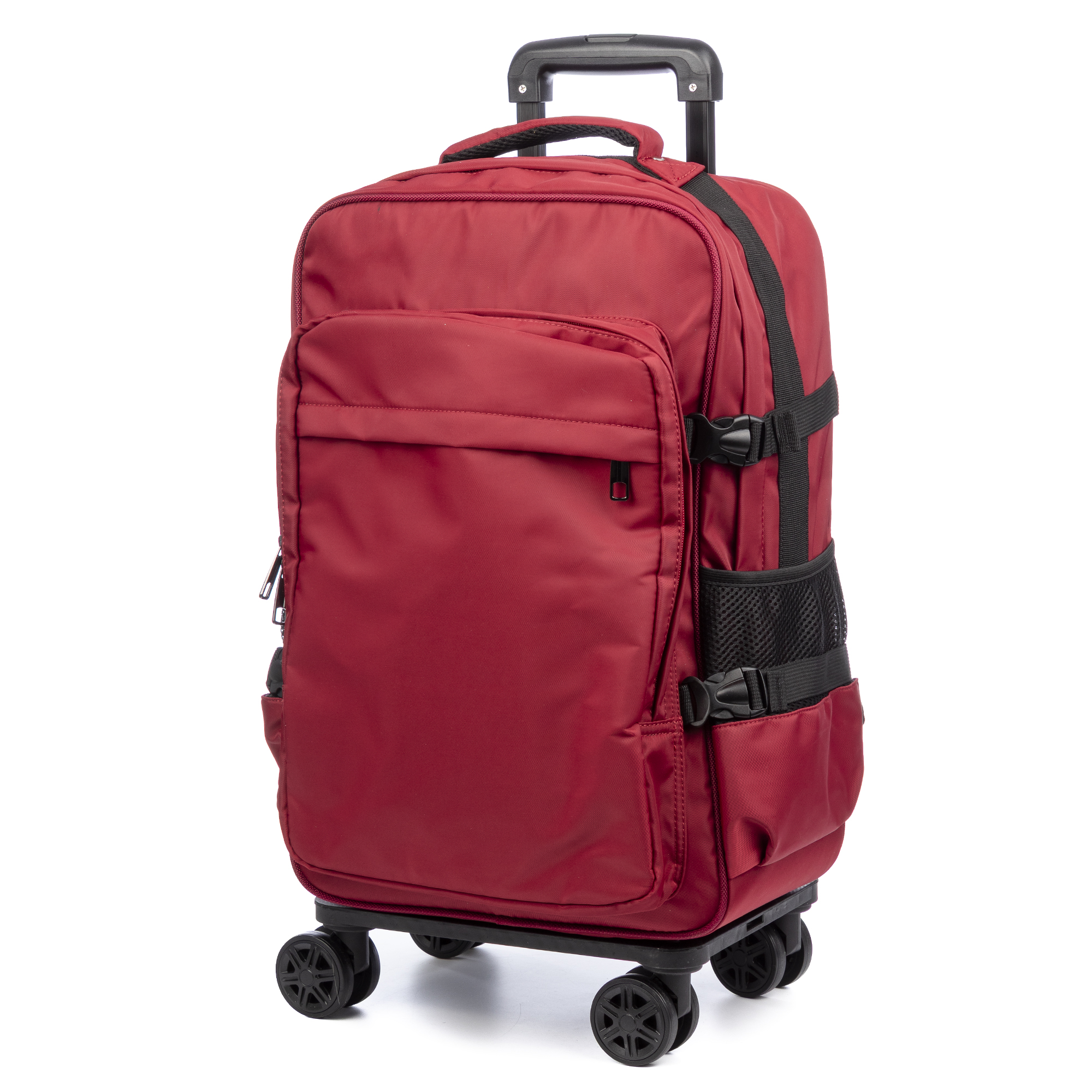 DAM. Maleta de cabina Trolley, en material ligero e impermeable de alta resistencia. 4 ruedas dobles giratorias 360° y desmontables. 35x23x55cm