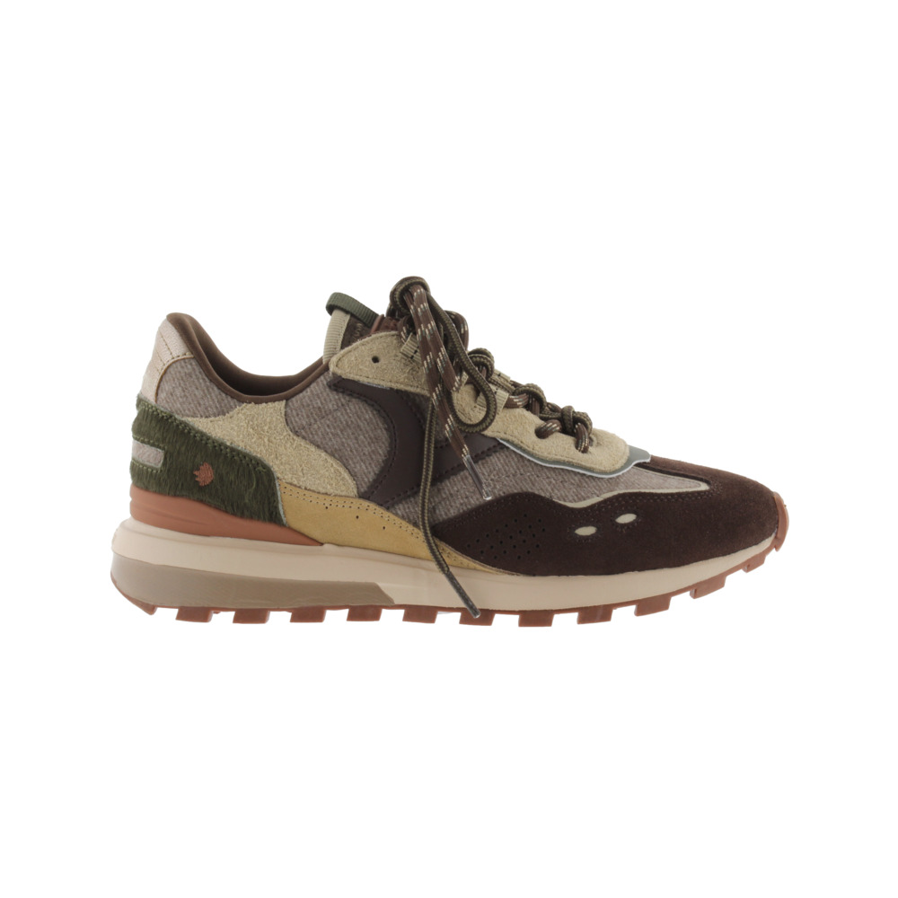 Victoria Luna Zapatillas con piezas de serraje y suela dentada 1156117